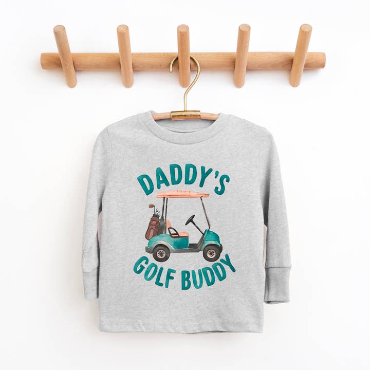 Camiseta de Manga Larga Gráfica para Niños Pequeños | El Compañero de Golf de Papá para venta al por mayor de The Juniper Shop Wholesale