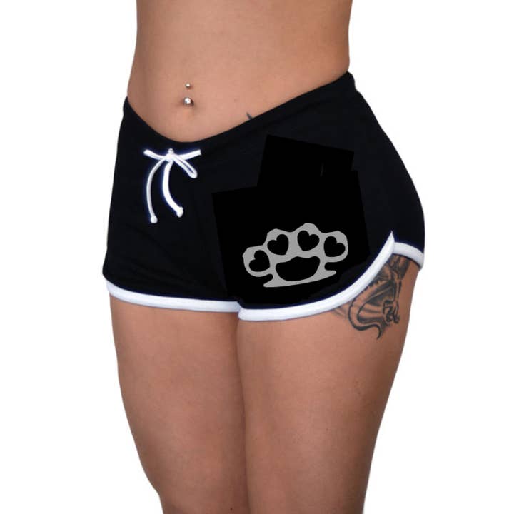 PS1296S-BLACK GREY | Brass Knuckle Bettie for wholesale by Pinky Star