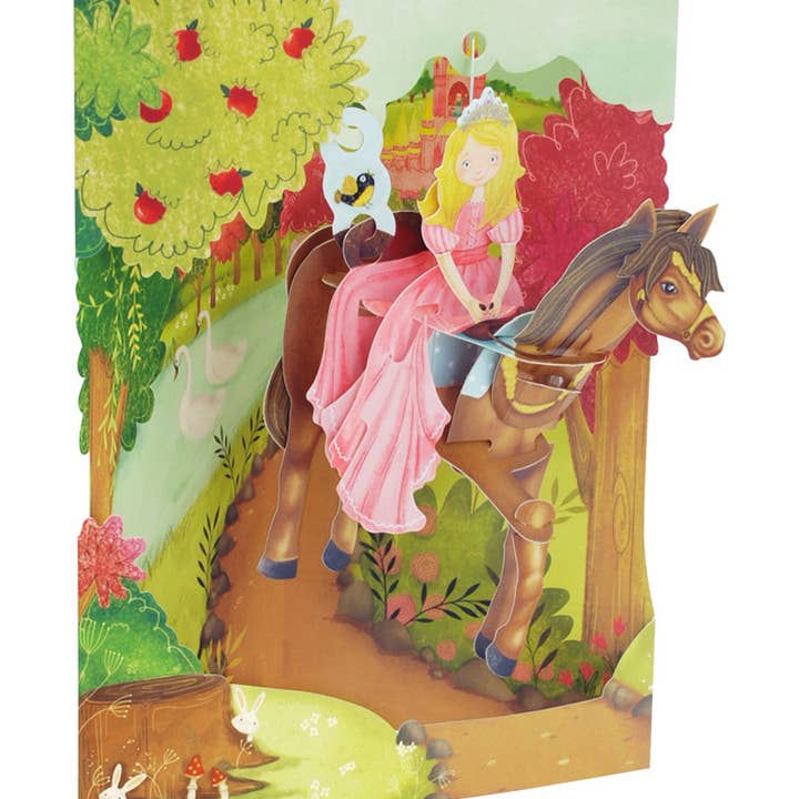 Santoro - Biglietto espositore Princess on a Horse Altalena per la vendita all'ingrosso da parte di Boston International