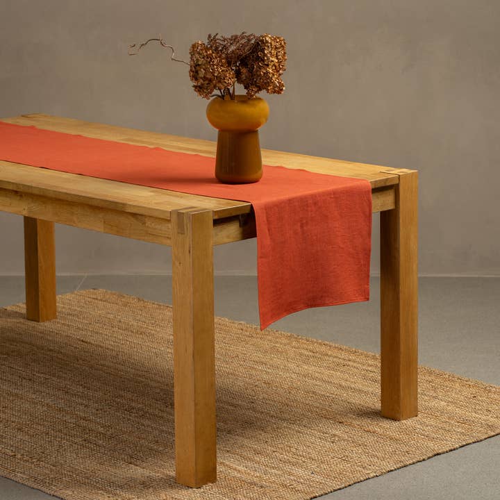menique – wholesale Table runner – European Linen Table Runner - Table Linens Cobalt Blue