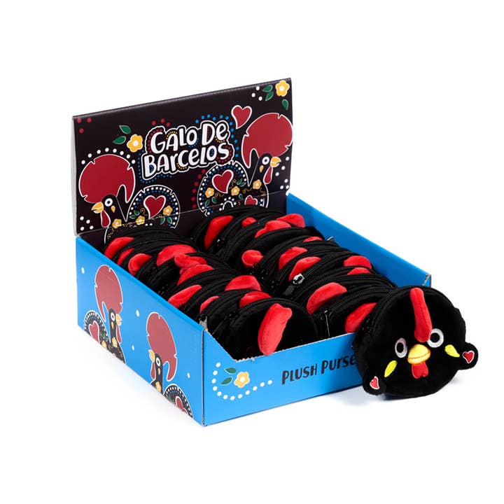 Galo De Barcelos Mini Plüsch Plüsch Geldbörse für den Großhandel von Puckator EU