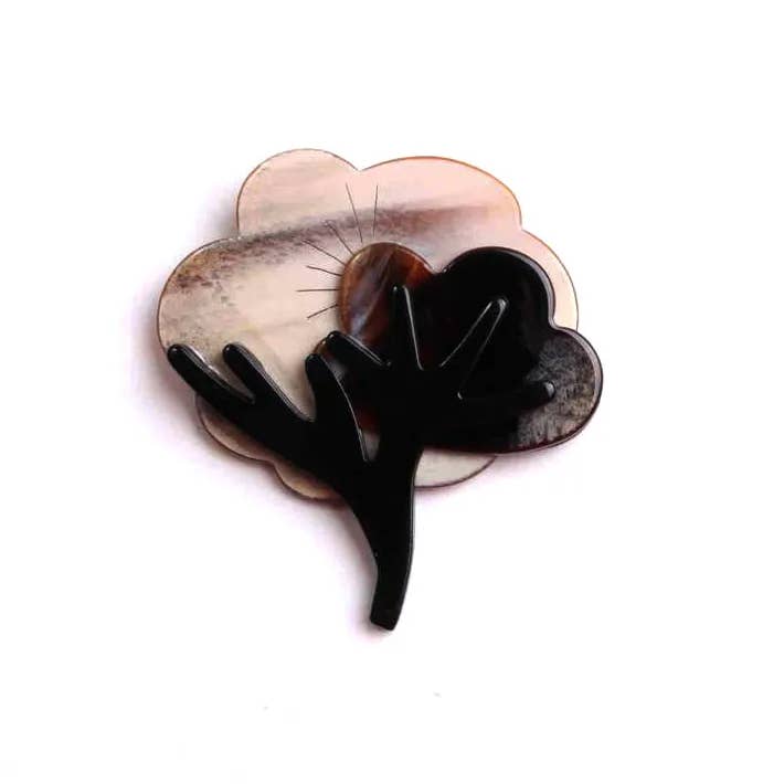 🌳 Retro Blue Tree Magnetic Brooch 💙✨ for wholesale by Miss Minna