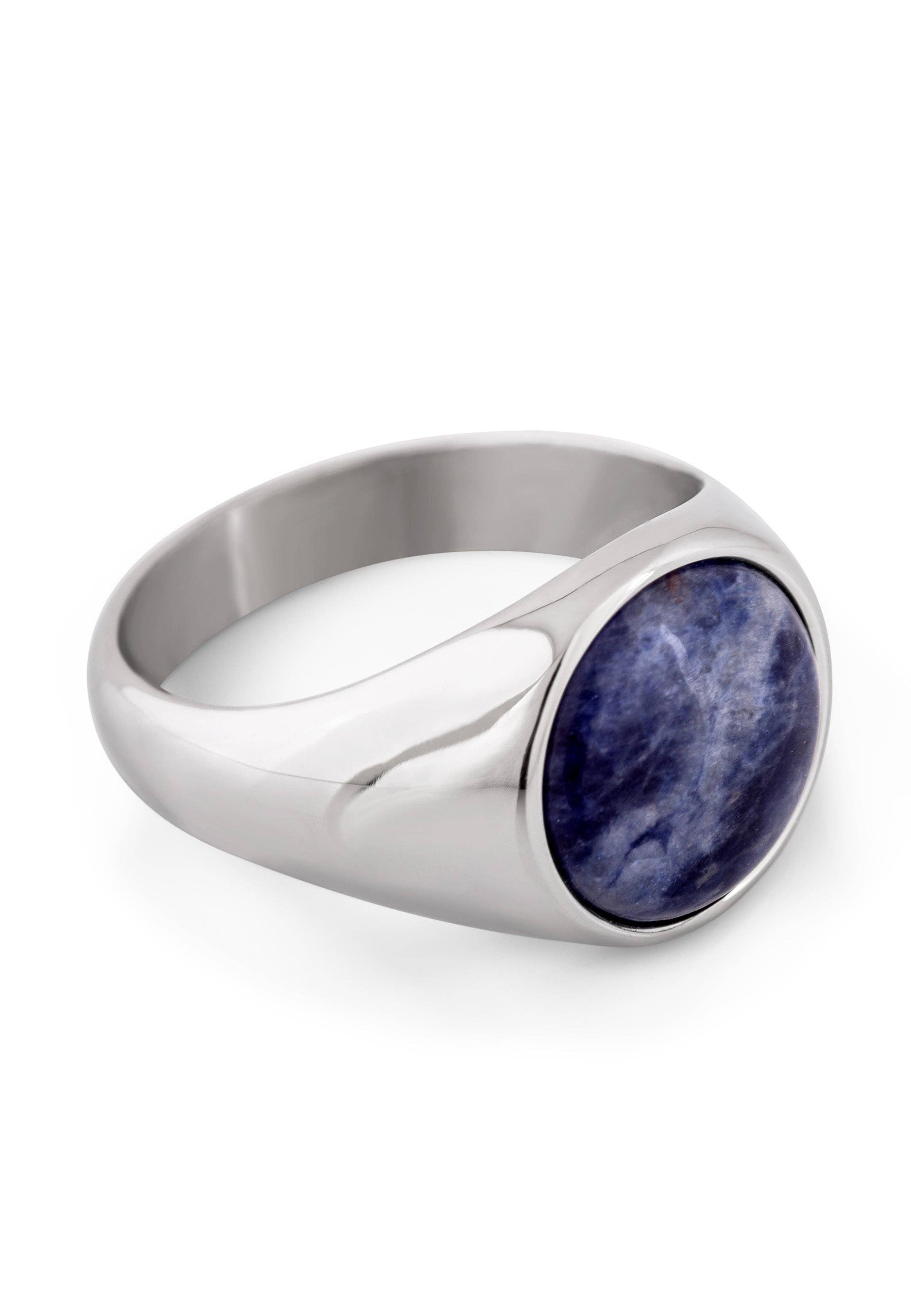 Blackskies - Wholesale Cocktail/Statement Ring - Coruscent Ring Silver-Sodalite4