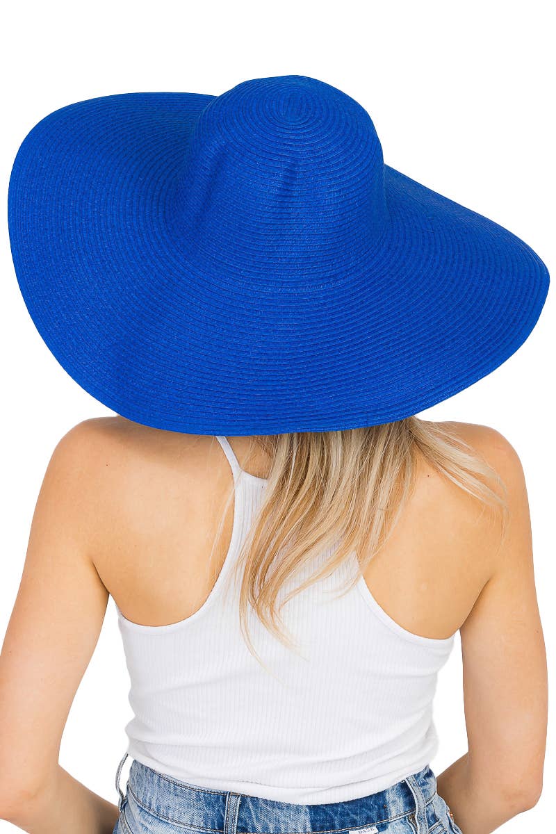 Cap Zone - Wholesale Straw Hat - Women's - Wire Brim Straw Beach Sun Hat49