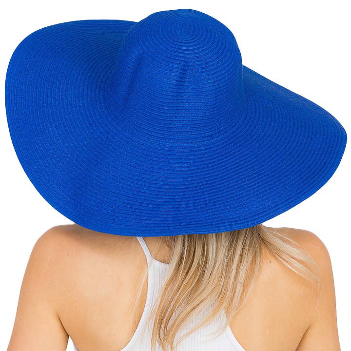 Cap Zone - Wholesale Straw Hat - Women's - Wire Brim Straw Beach Sun Hat49