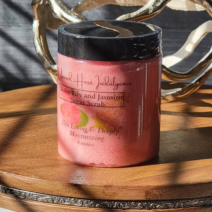 Åkande & Jasmin Sukker Scrub for engroshandel hos Unwind Here Indulgence