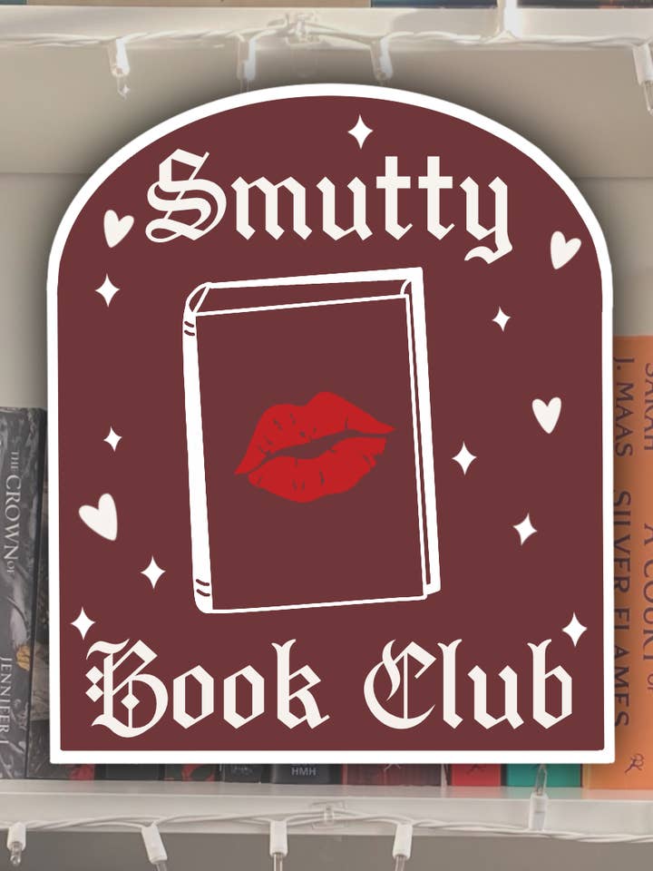 Smutty Book Club Badge Sticker | BOOKISH BADGE | Book Club for engroshandel hos BareBookish
