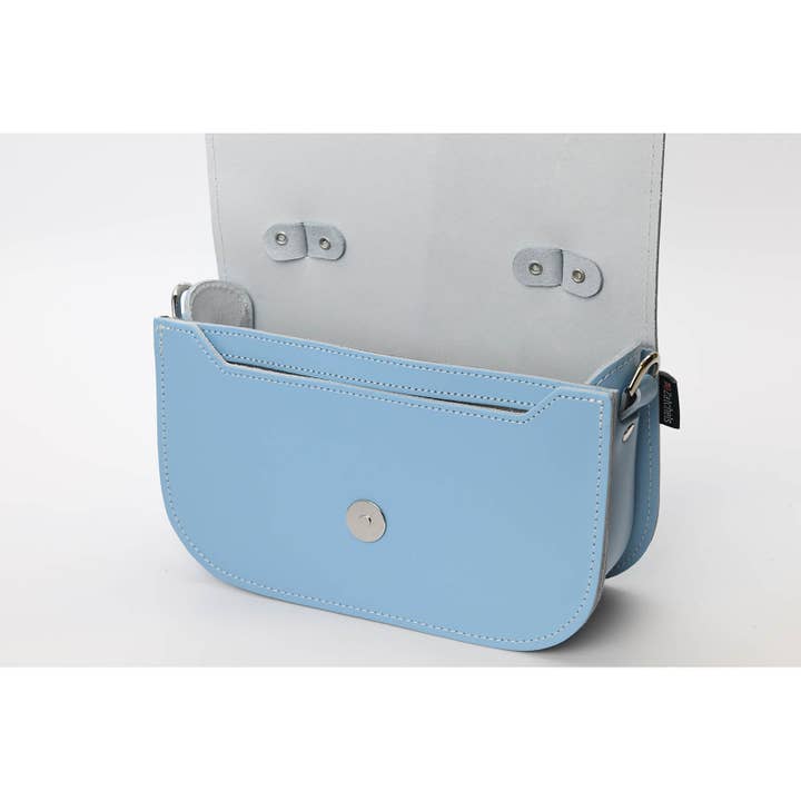 Zatchels - Wholesale Crossbody Bag - Women's - Aura Handmade Leather Bag - Pastel Baby Blue2