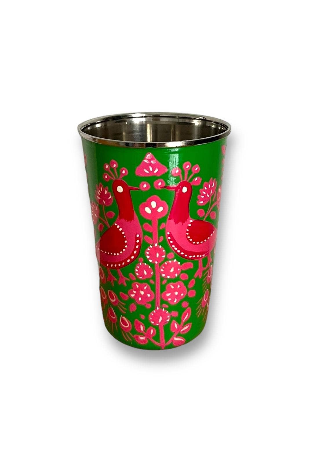 Curiosity Lab - Wholesale Drinking Glass/Cup - Hand-painted food-grade stainless steel tumbler Srinagar Grand8