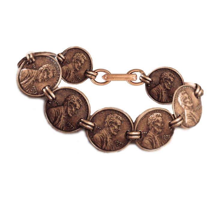 Copper Penny Coin Bracelet for wholesale by American Coin Treasures
