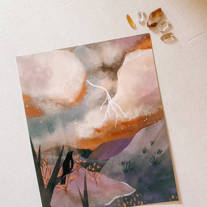 Lantern Print Co. - Wholesale Art Print - Art Print: Summer Tempest; 5x7, 8x10, 4x63