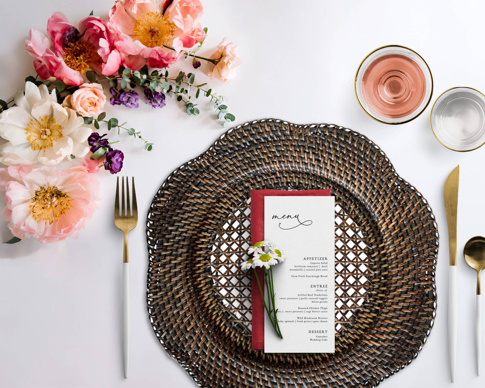 Bali Harvest - Wholesale Charger Plate - Scallop Rattan Charger Plate (Dark Brown) - Straw Placemat1