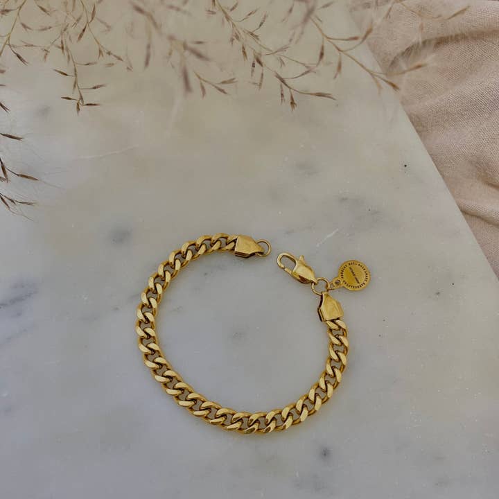 Amady Jewelry - Wholesale Link & Chain Bracelet - Gold filled 18k cuban chain bracelet layering jewelry6