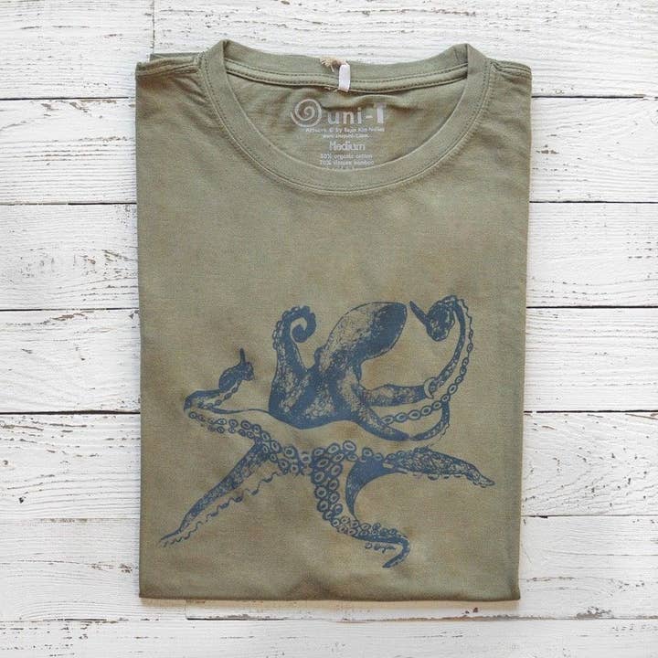 Oktopus T-Shirt für Herren für den Großhandel von Uni-T