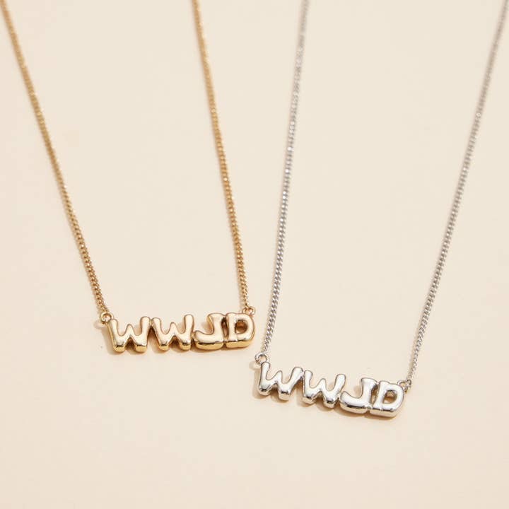 WWJD 18K Gold Necklace WWJD 18K Gold Necklace