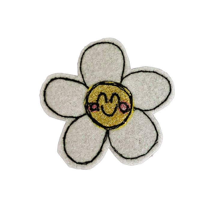 Brosche Happy Daisy für den Großhandel von Bumblebee Design Treasures