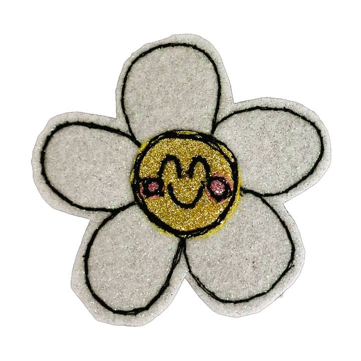Happy Daisy Brooch for wholesale by Bumblebee Design Treasures