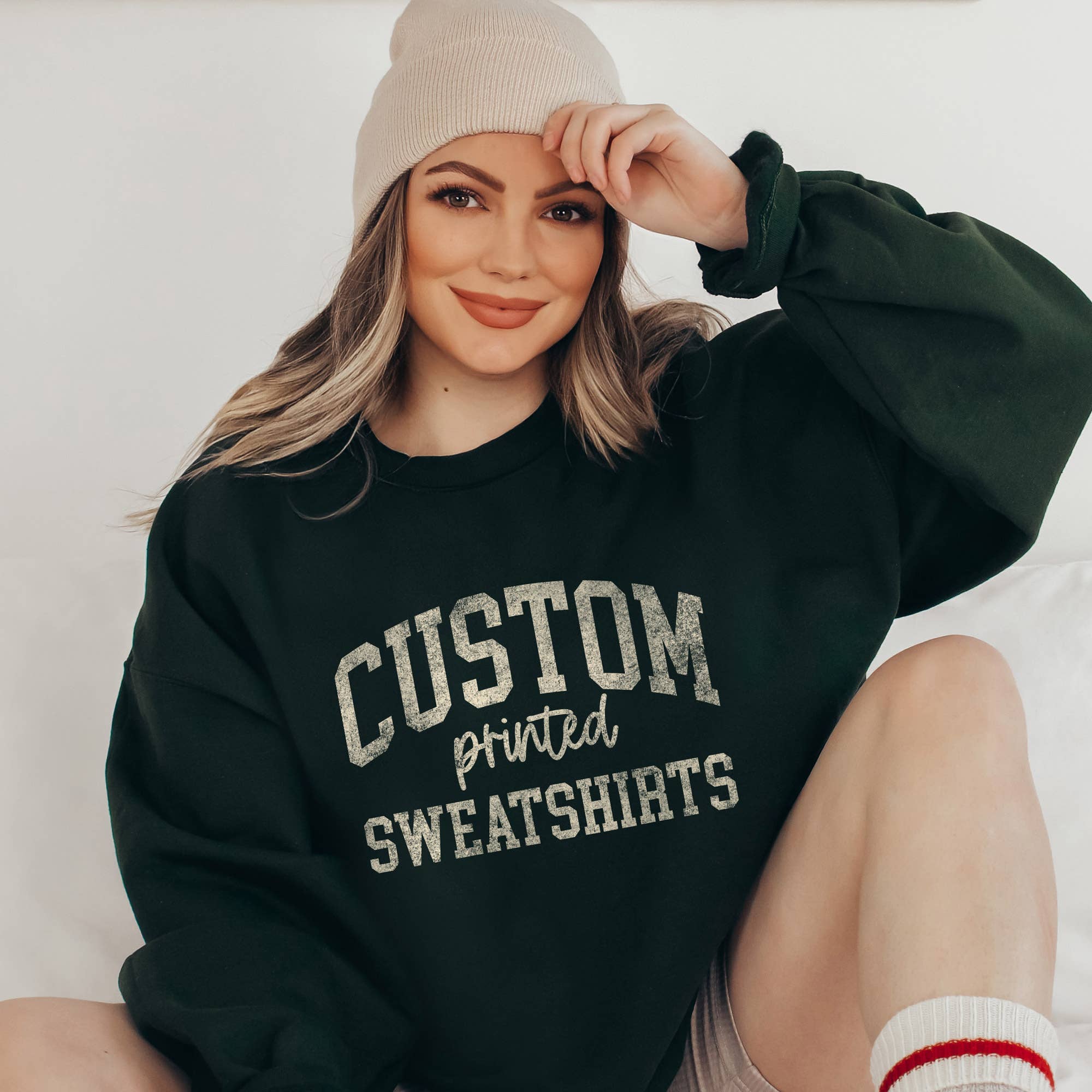 Peculiar People Designs - Wholesale Graphic Sweatshirt - Women's - Custom Crewneck Sweatshirt With Your Name Location Or Logo5