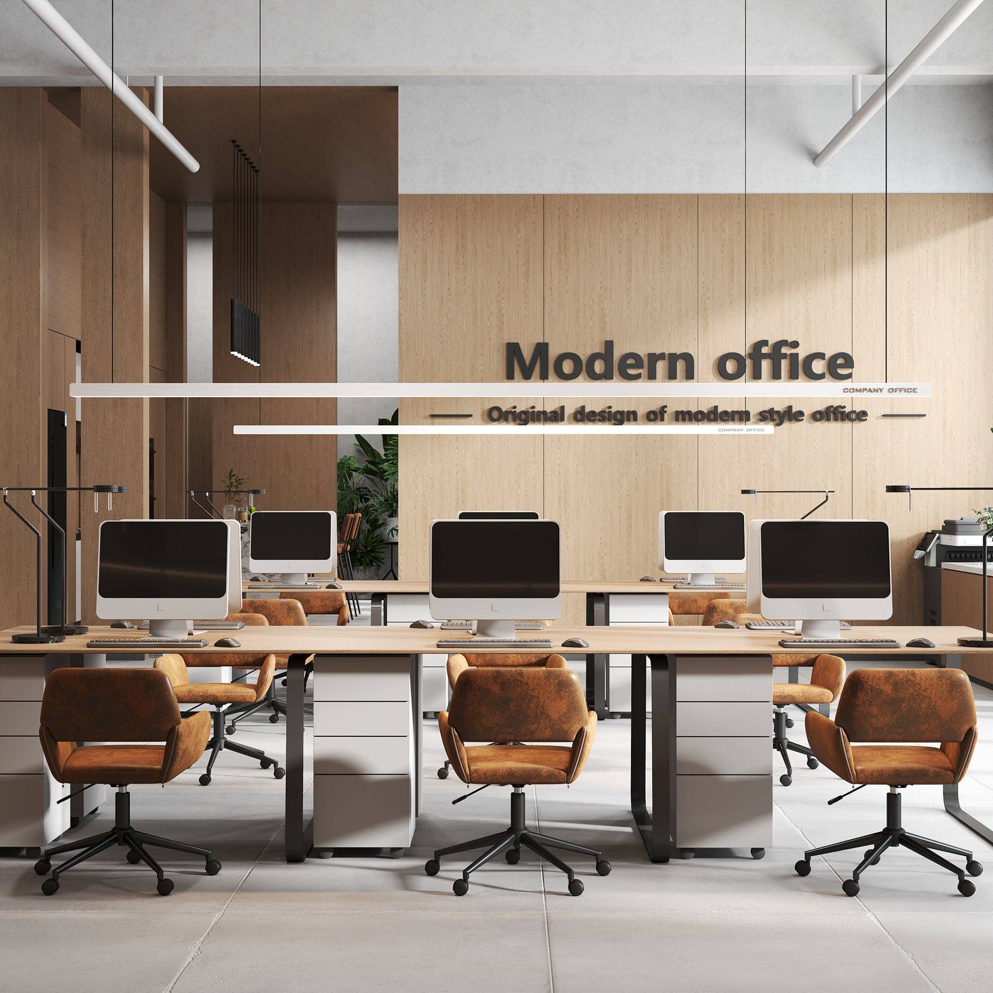 Urban Meuble - Wholesale Chair - Vintage office chair in suede fabric, swivel, height adjustable with 5 casters ROSS KD SUEDE BROWN BLACK5