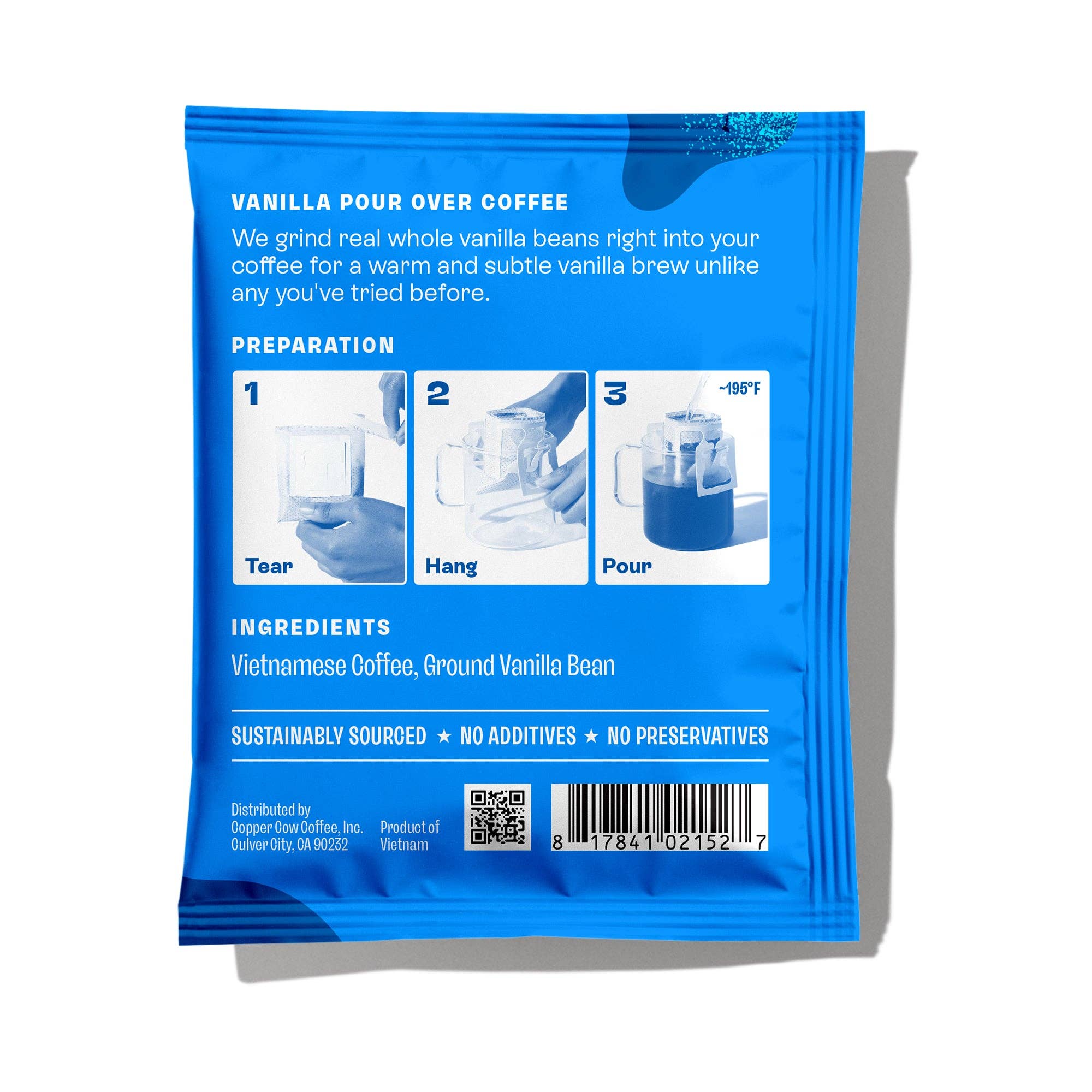 Copper Cow Coffee - Wholesale Ground Coffee - Coffee - Vanilla Pour-Over Tray (12ct) I 4 Pack Case4