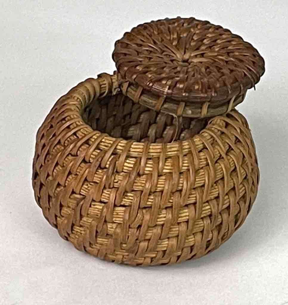 The Niger Bend - Wholesale Basket - Small Vietnamese Rattan Covered Basket - 3 sizes3