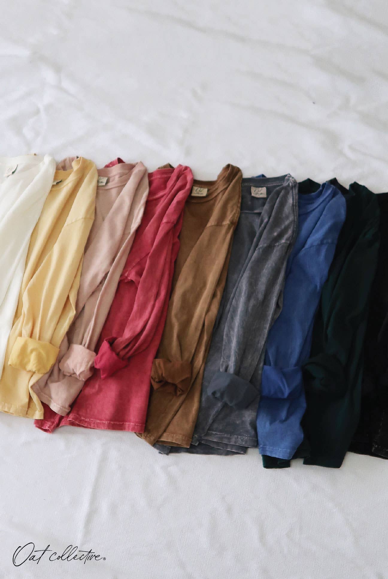 OAT COLLECTIVE – Engroshandel T-shirt – til kvinder – PREMIUM BASIC Mineralvasket langærmet5