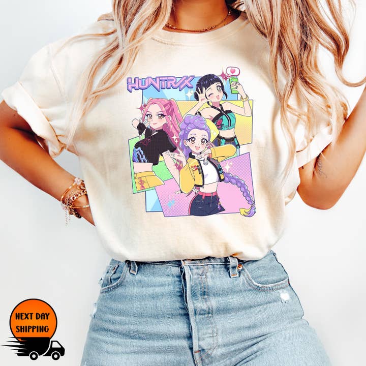 ClevorFit - Wholesale T-shirt (graphic) – unisex - Kpop Demon Hunters Comfort Colors Shirt, Jinu Manga Tee