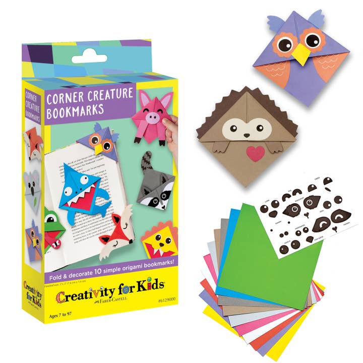 Corner Creature Bookmarks Mini Kit - DIY Craft for Kids for wholesale by Faber-Castell / Creativity for Kids