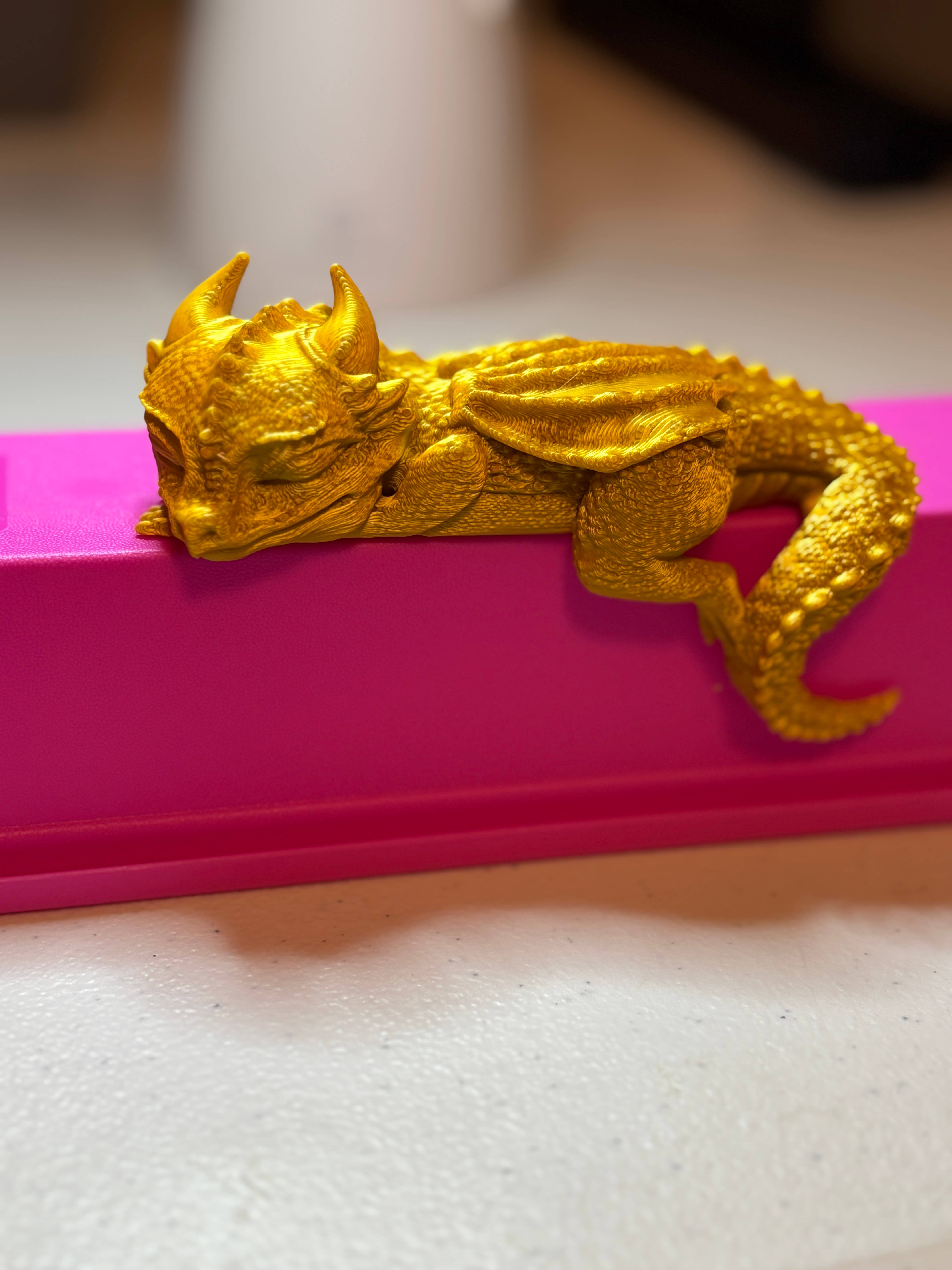 Stella Cake Creations - Wholesale Decorative Figurine - 3D Printed: Sleeping Bookshelf Dragon1