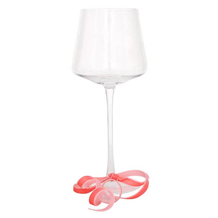 Santa Barbara Design Studio by Creative Brands - Wholesale Wine Charm - Velvet Bow Wine Charms - Blush - Set of 66