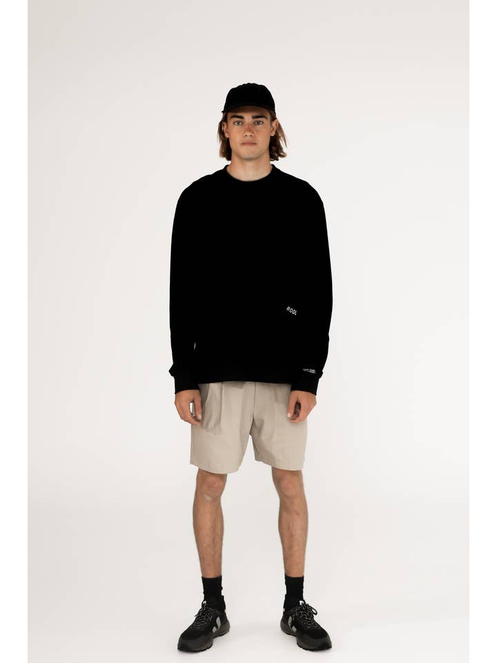 The Printed Long Sleeve in Black for wholesale on Faire4