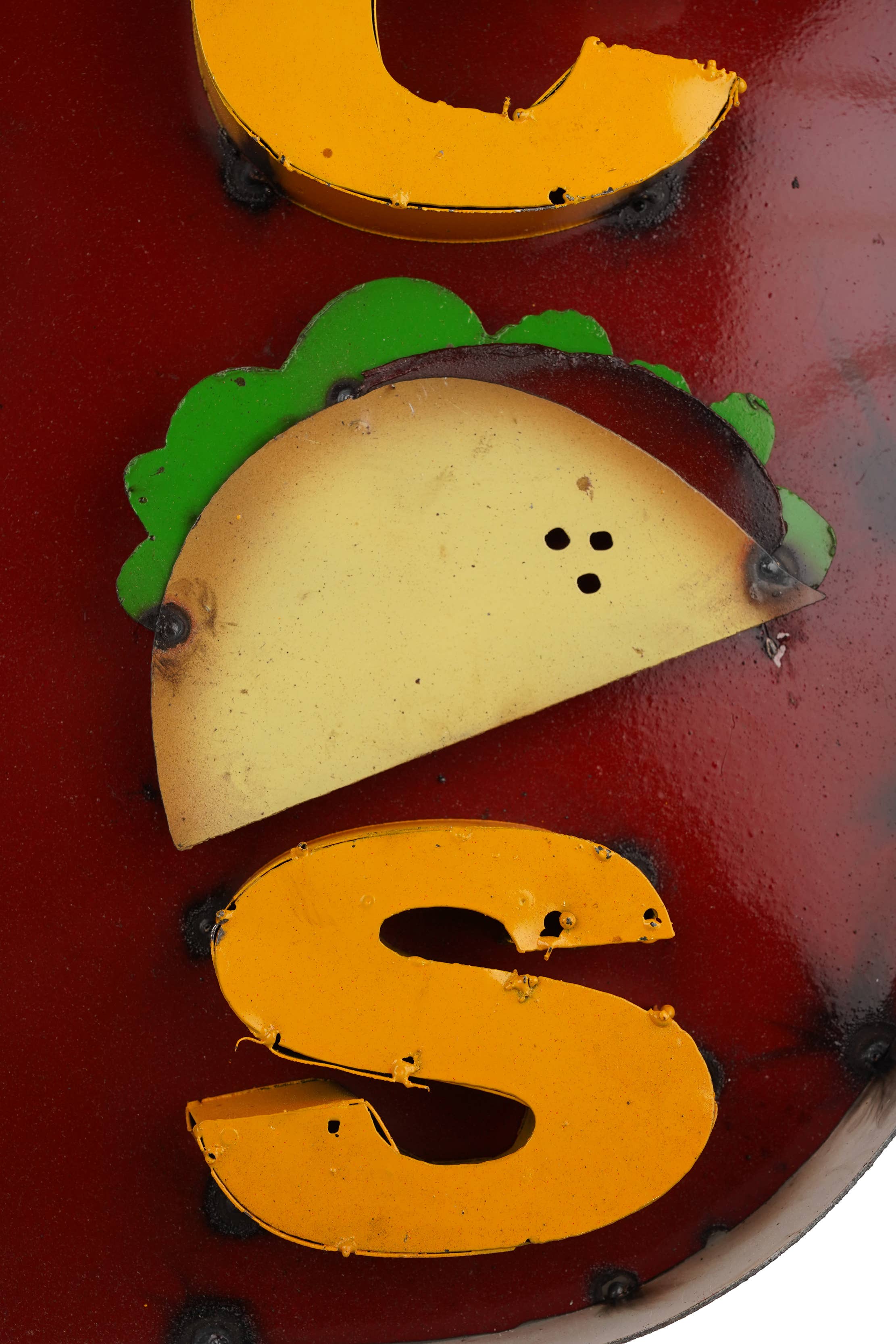 My Amigos Imports - Wholesale Sign - Tacos Sold Here Arrow Metal Sign-21x34H-Wall Decor-NEW2