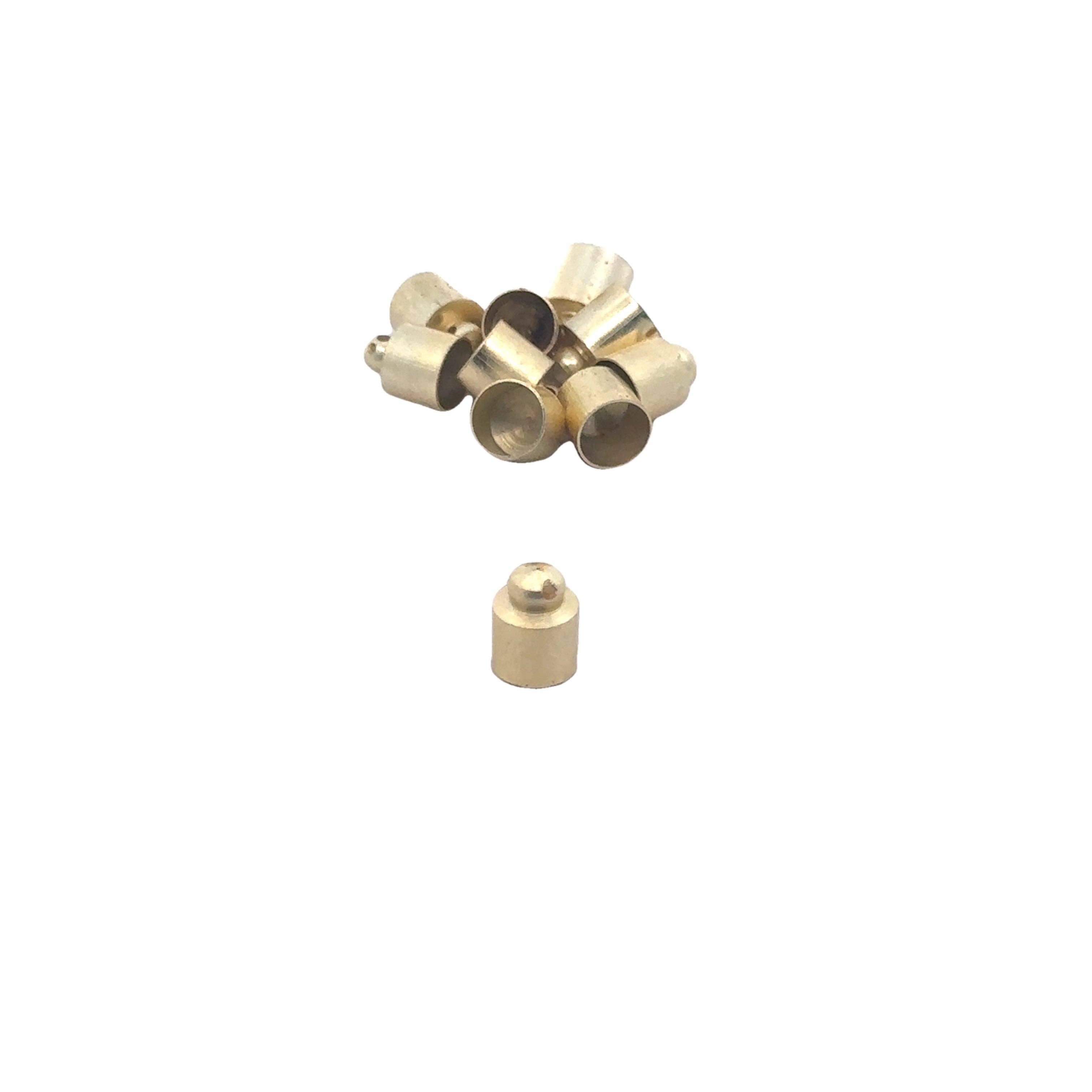 Purity Beads – wholesale Craft supplies – A pack of 10 to 25 Pcs Cord End Caps and Kumihimo End Cap Available  Gold Plated Cap Available  Two Size :10mX6m,12mX8m.1