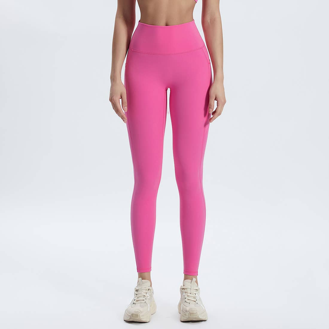 Sodalemon – Leggings de desporto/casuais - Mulher por atacado – Calças de Ioga com Bolsos Laterais para Mulheres, Leggings Desportivas sem Costura Frontal8
