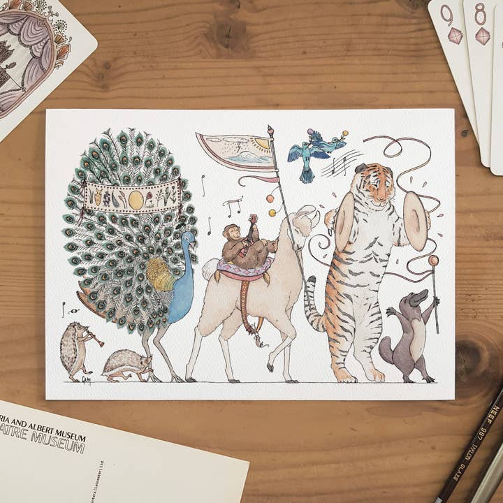 Summer Parade - A5 Art Print for wholesale by Erlenmeyer Art