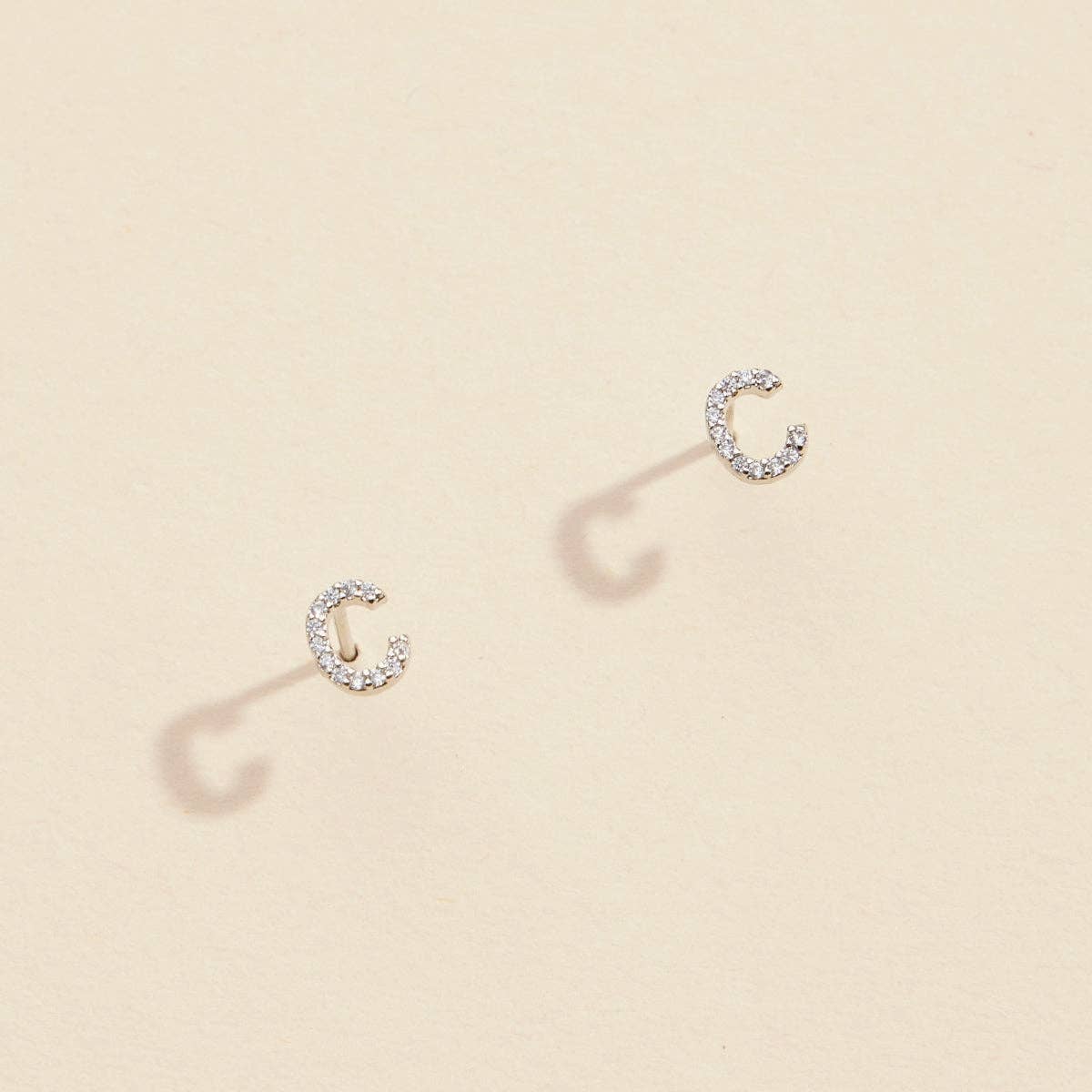 Lilla Haven - Wholesale Stud/Post Earrings - Initial Letter Stud Earrings – 12 Pack Bundle in Gold or Silver28