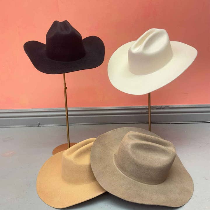 One and Only Accessories - Wholesale Cowboy Hat - Women's - Classic cattleman cowboy hat in Australian wool