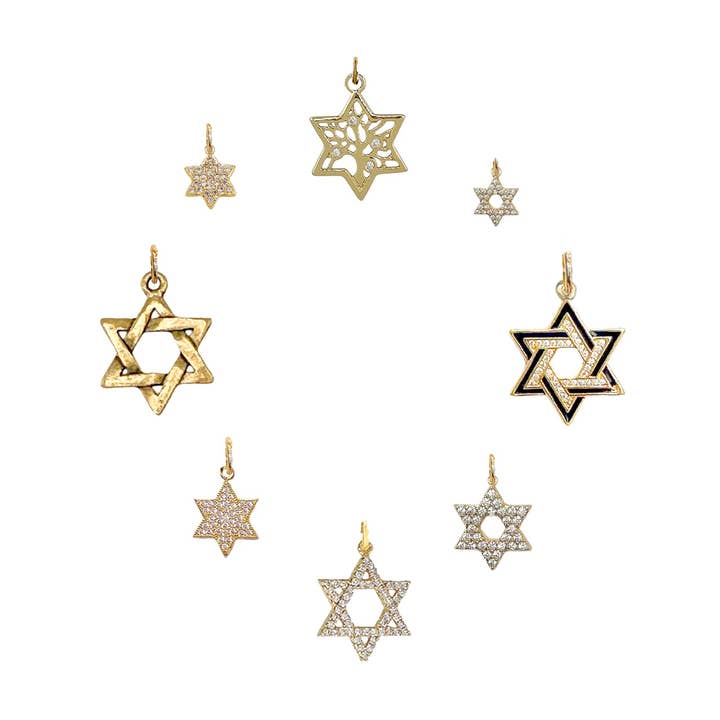 Charms Étoile de David à Combiner – Options Or & Argent pour la vente par Love, Lisa