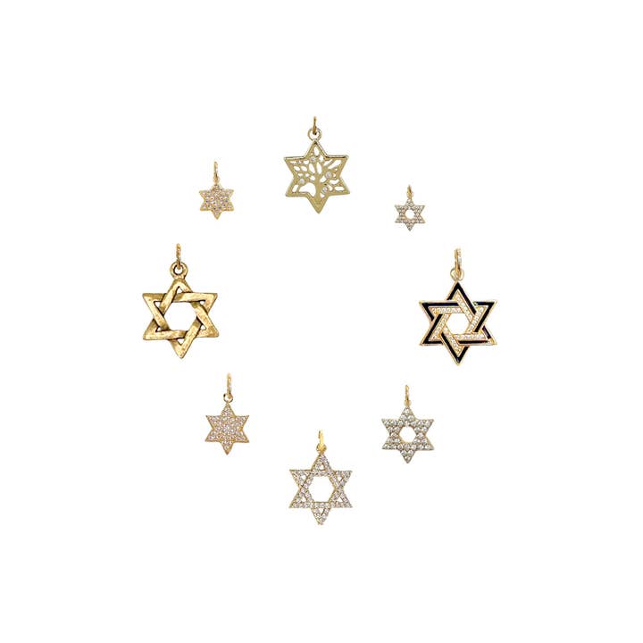 Love, Lisa - Wholesale Individual Charm/Pendant - Mix & Match Star of David Charms – Gold & Silver Options