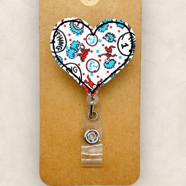 Thing Friends Heart Badge Reel for wholesale by The SmallTownSunshine Company