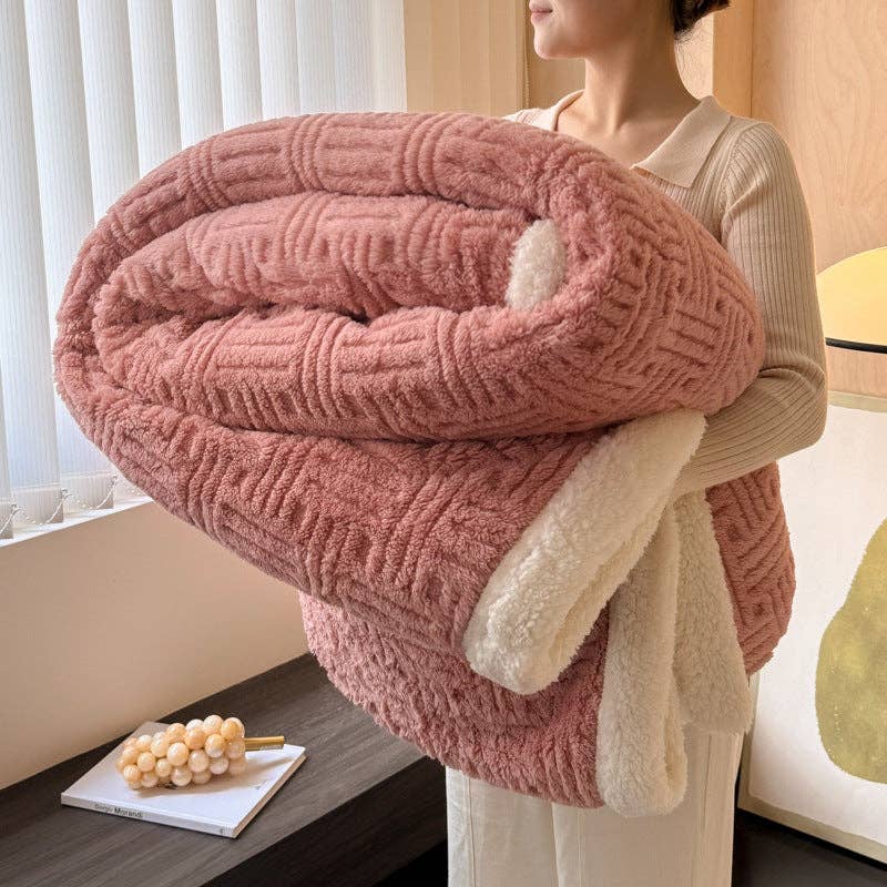Sweetkama – wholesale Throw blanket – Home Decor Coral Fleece Soft Solid Color Blanket SKABL42517