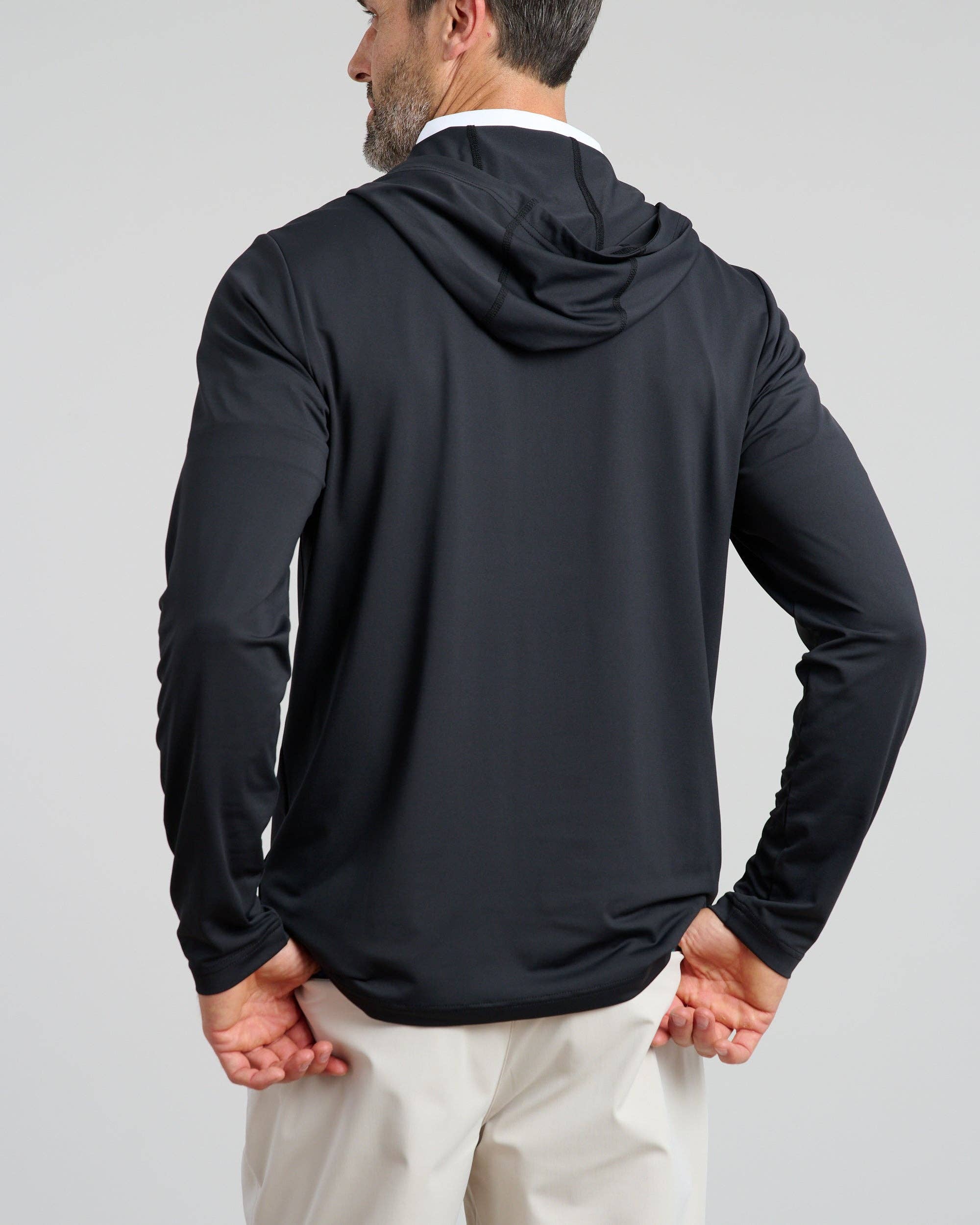 Black Men's Chip Shot Pullover Hoodie for wholesale on Faire4
