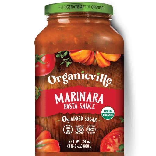 KeHE Distributors, LLC - Wholesale Pasta Sauce - OrganicVille Marinara Pasta Sauce, 24 OZ0