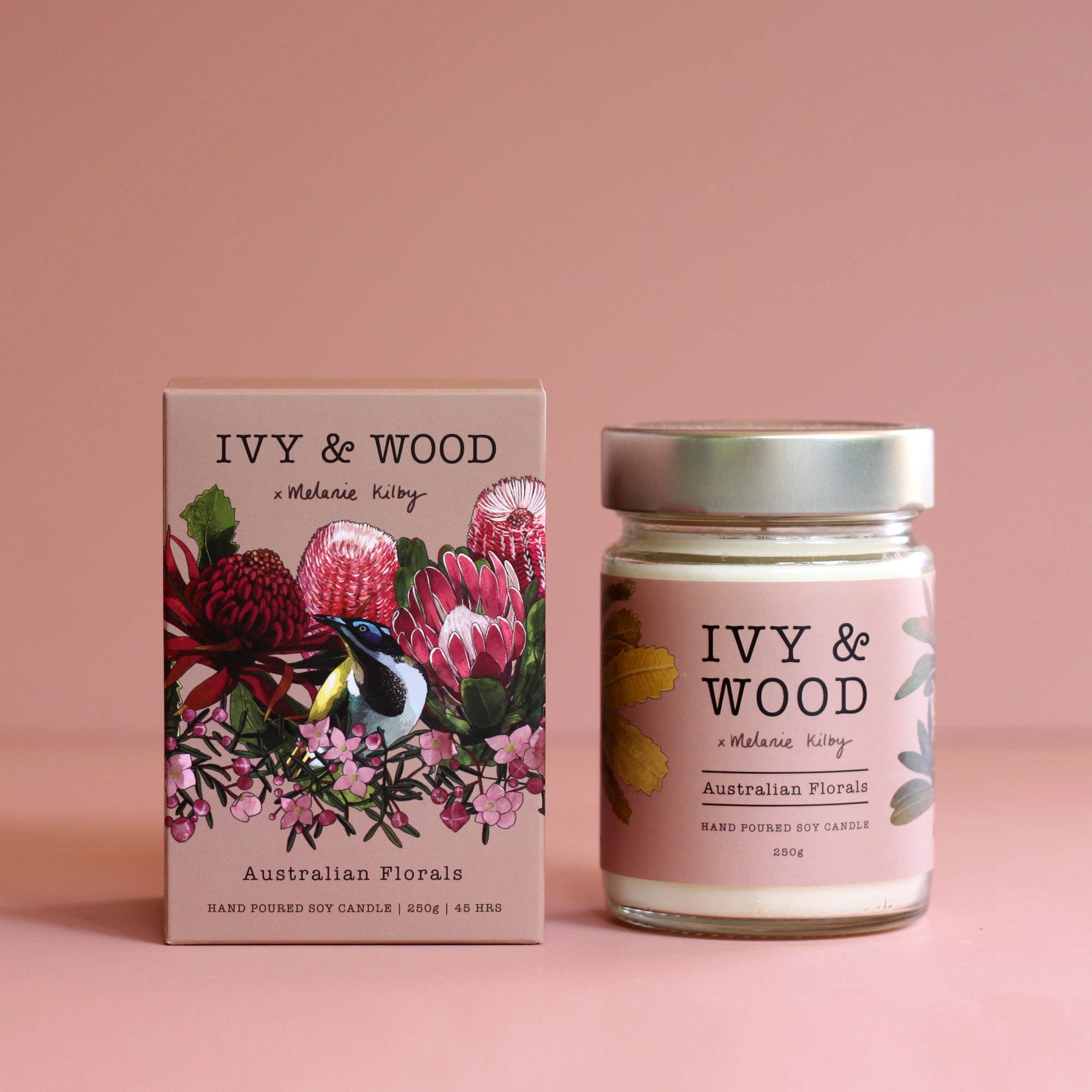 Candela di soia Australiana: Fragranze floreali australiane per la vendita all'ingrosso da parte di Ivy & Wood