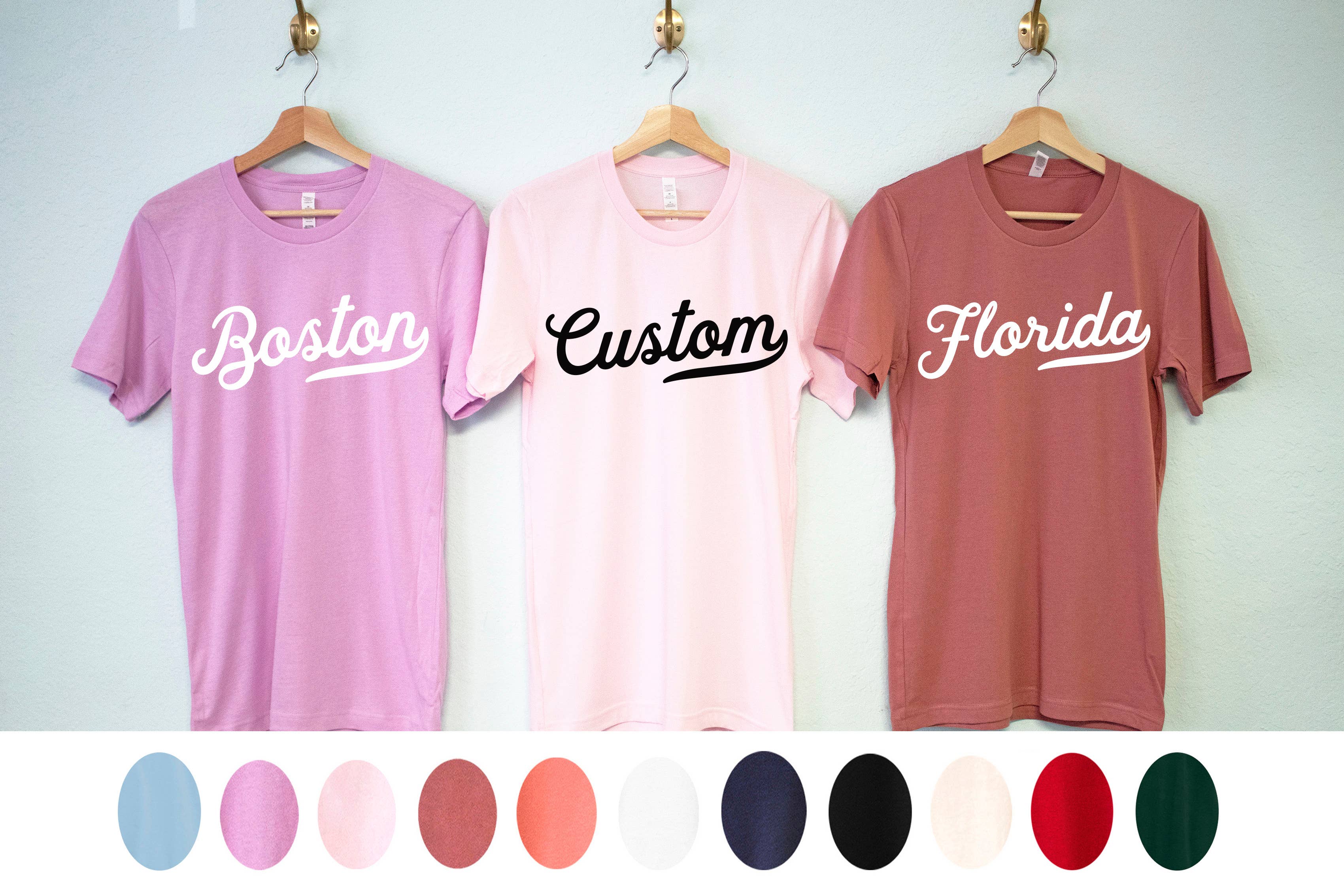 Nobullwoman Apparel - Wholesale Screen Printed T-Shirt - Women's - Your CUSTOM City, State, Town, Beach, Boutique T-Shirt5