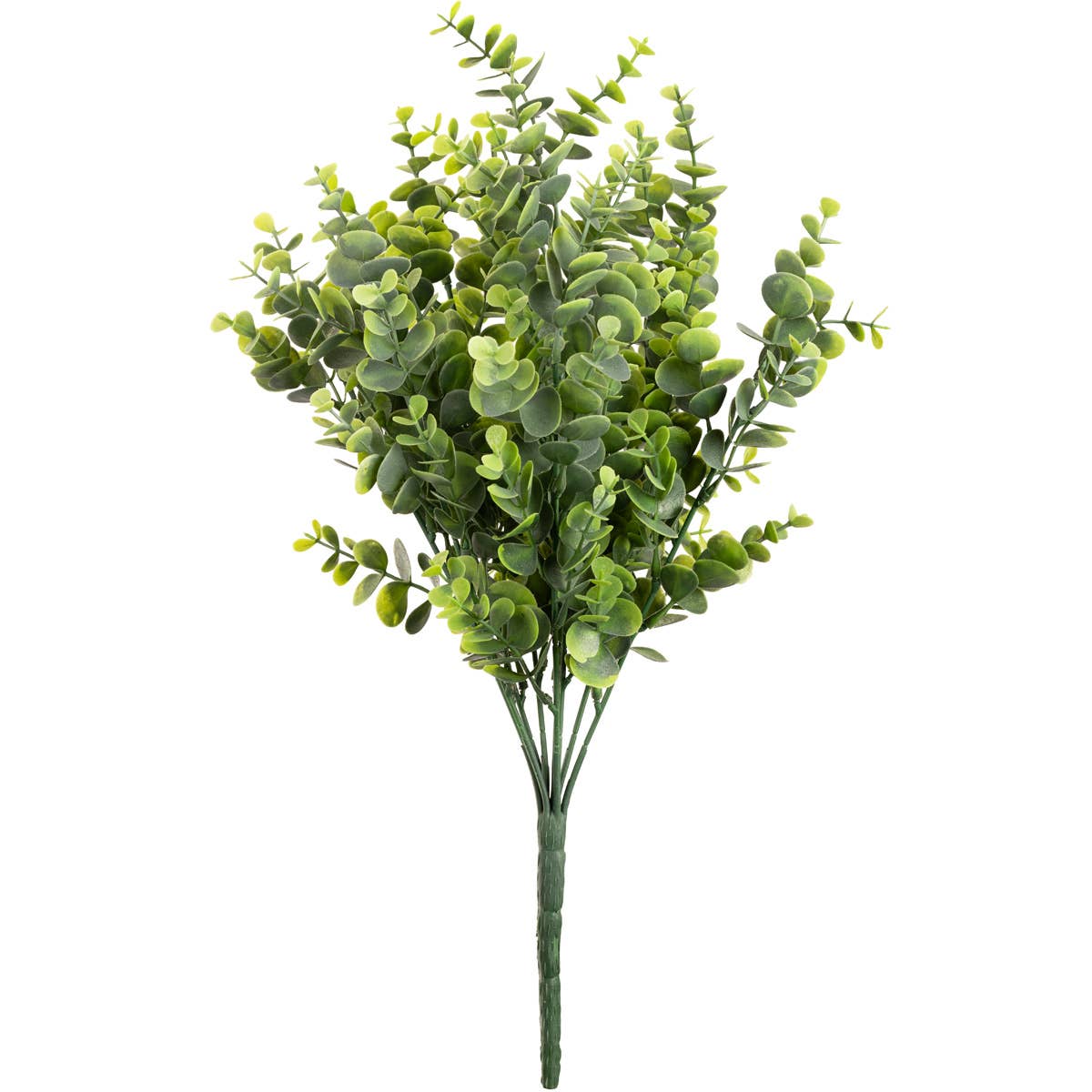 Eleganza Floral – wholesale Artificial flowers – Plastic Eucalyptus Bush Large x 9 Olive Green0