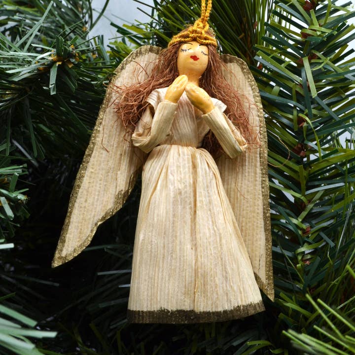 Didi Bahini Fair Trade - Wholesale Decorative Figurine - Corn Husk Angel7
