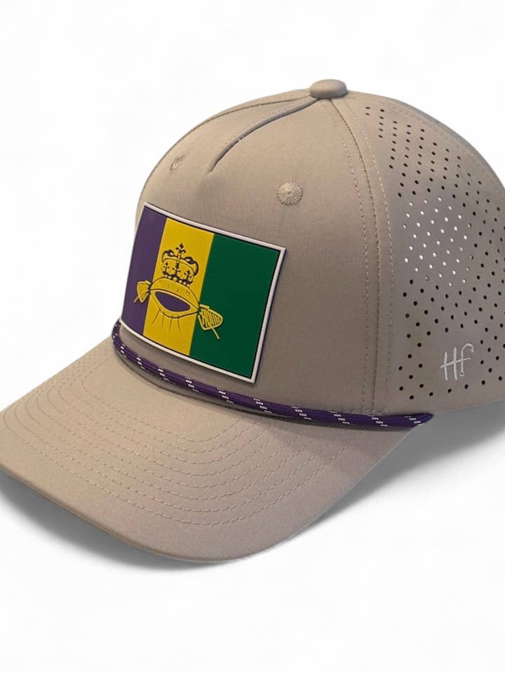 Mardi Gras Mambo - Grey for wholesale by Hatfish Co