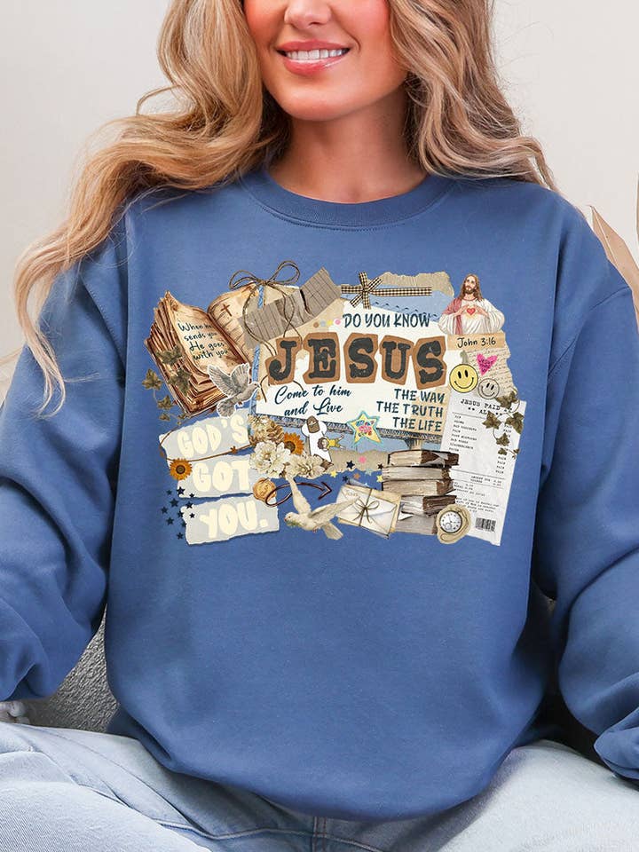 Connaissez-vous le sweat-shirt en molleton épais Crew de Jésus ? pour la vente par Wholesale Accessory Market