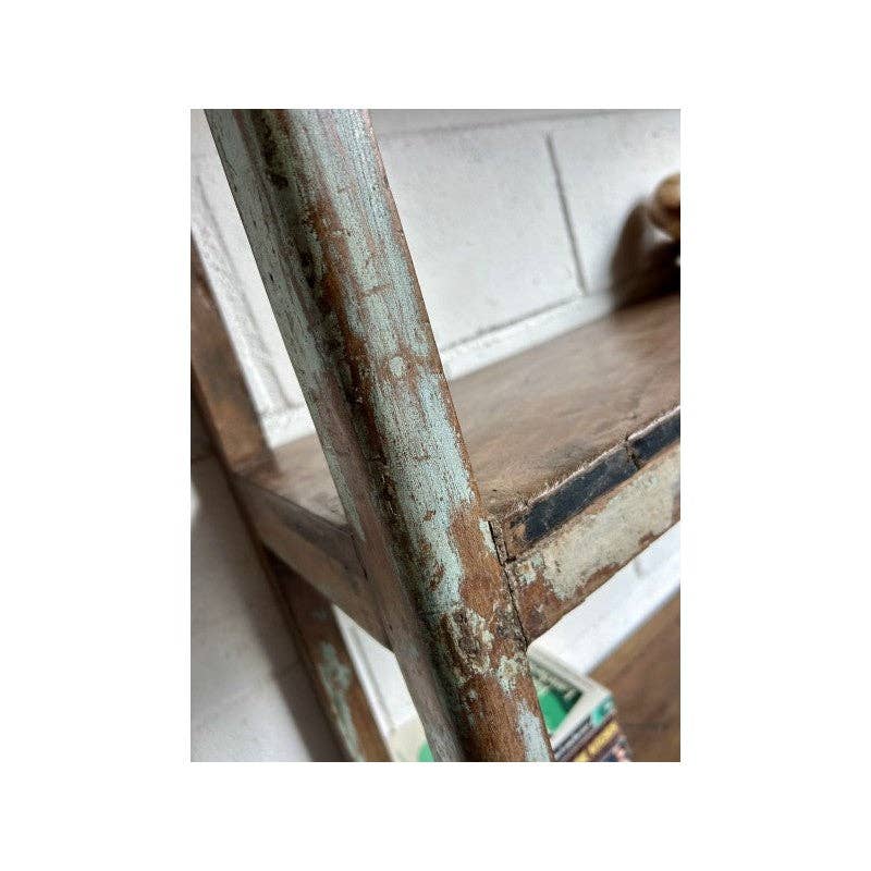 Paloma Black (Casa Natura Design, S.L.) - Wholesale Free Standing Shelf - Light Green & Natural Wood Original Art Deco Style Detailed4